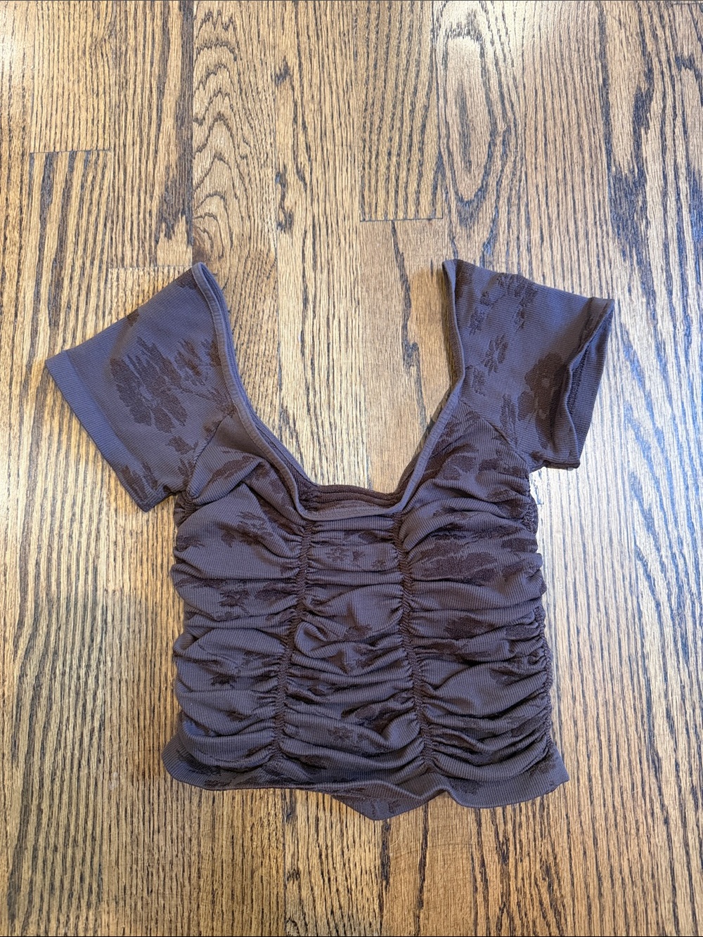 Free People Intimately Brown Gotta Be You Seamless Tee XS/S